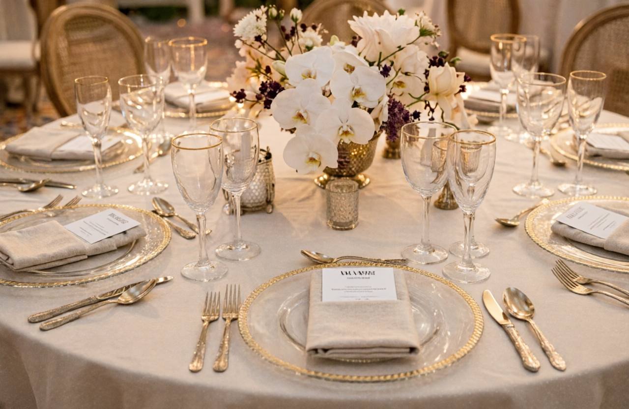 Elegant Dining Table Setup